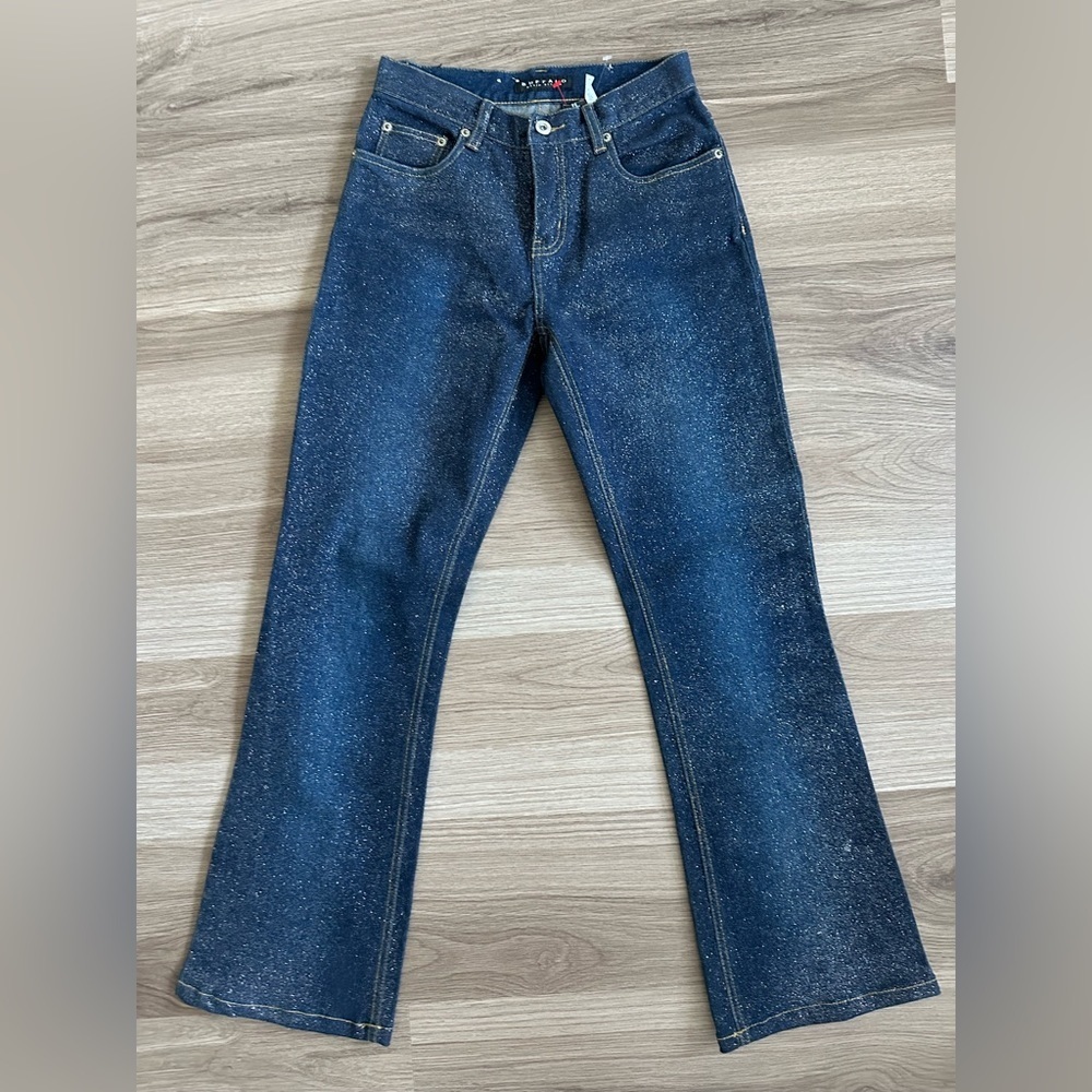 BUFFALO DAVID BITTON SPARKLE SHINY SPARKLING BOOT CUT JEANS SIZE 26